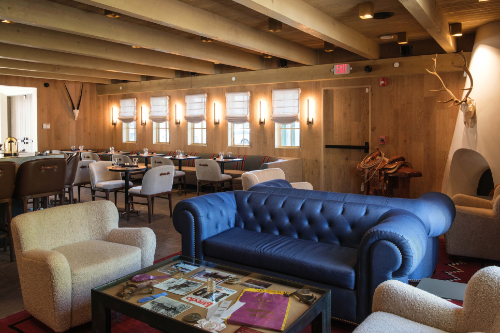 Tack Room couches and sitting area
